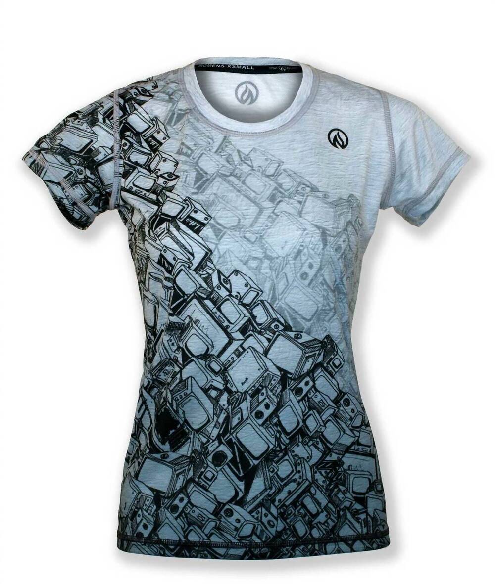 NEW INKNBURN women's computer tech shirt in blue